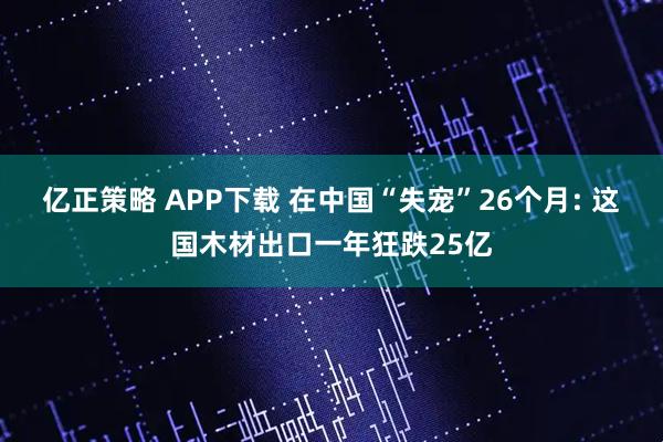 亿正策略 APP下载 在中国“失宠”26个月: 这国木材出口一年狂跌25亿