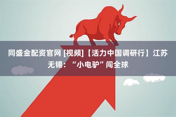 同盛金配资官网 [视频]【活力中国调研行】江苏无锡：“小电驴”闯全球