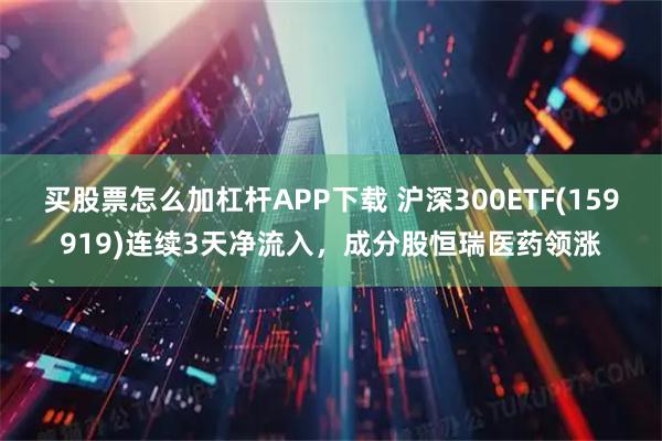买股票怎么加杠杆APP下载 沪深300ETF(159919)连续3天净流入，成分股恒瑞医药领涨