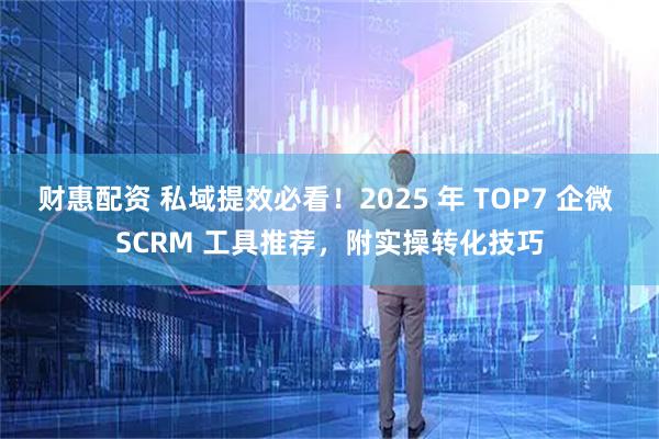 财惠配资 私域提效必看！2025 年 TOP7 企微 SCRM 工具推荐，附实操转化技巧